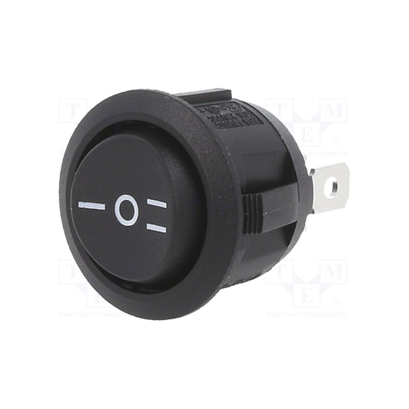 10 pcs : RA1-1F-DC-2-B-5 - ROCKER, SP3T, Pos: 3, ON-OFF-ON, 10A/28VDC, black, none, Body: black