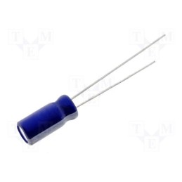 50 pcs : CE-1/50SP - Capacitor: electrolytic, THT, 1uF, 50VDC, Ø4x7mm, Pitch: 1.5mm, ±20%