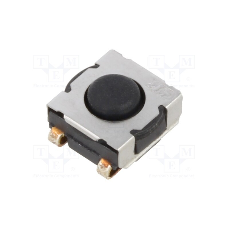 10 pcs : KT11B1JM34 LFS - Microswitch TACT, SPST-NO, Pos: 2, 0.03125A/32VDC, SMT, 4mm, round