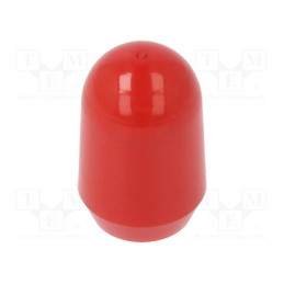 10 pcs : C 2109 - Cap, push-in, Mat: PVC, Body: red, Illumin: none, MTG