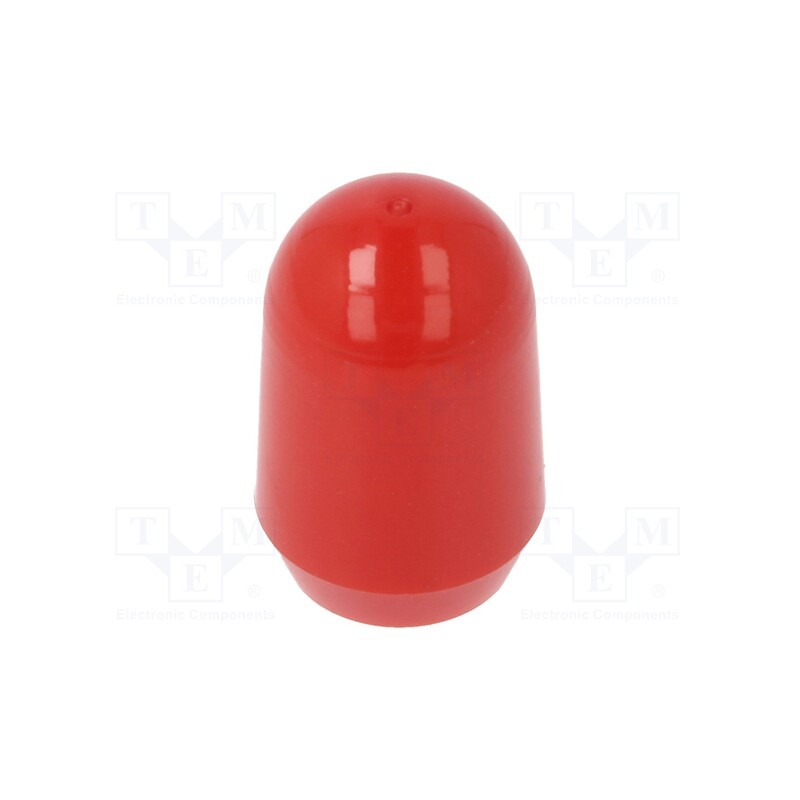 10 pcs : C 2109 - Cap, push-in, Mat: PVC, Body: red, Illumin: none, MTG