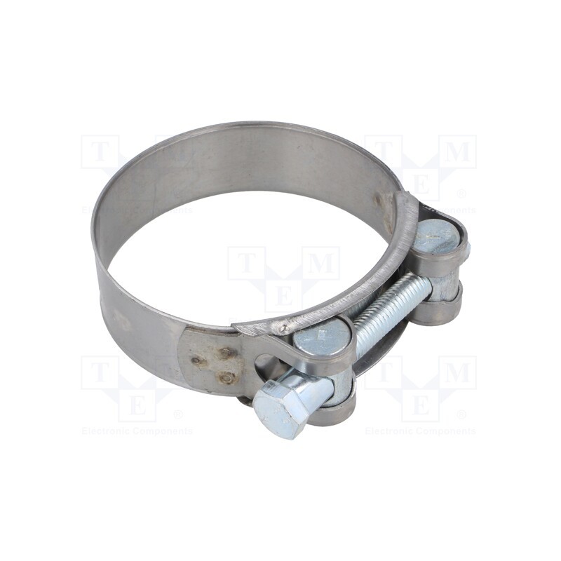 10 pcs : S2068 -AS - T-bolt clamp, W: 24mm, Clamping: 68÷73mm, chrome steel AISI 430, S
