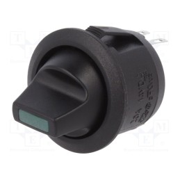 10 pcs : R13-112LP-02-BBGG-0D-L-1 - ROCKER, SPST, Pos: 2, ON-OFF, 20A/12VDC, black, LED,point, 12V, 50mΩ