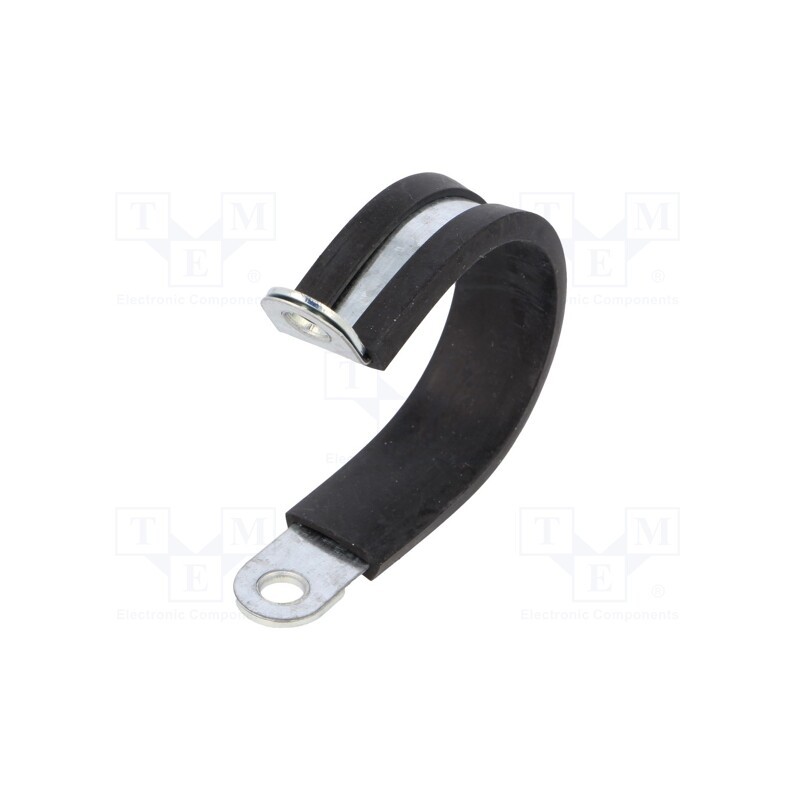 10 pcs : SGB-21 - Fixing clamp, ØBundle : 21mm, W: 17mm, steel, Cover material: EPDM