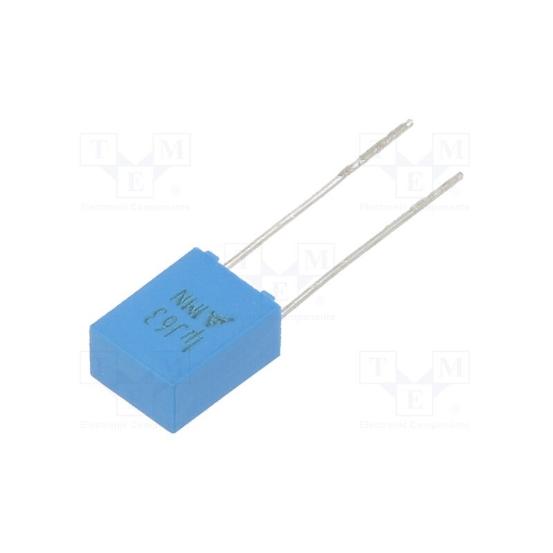 10 pcs : B32529C0105J289 - Capacitor: polyester, 1uF, 40VAC, 63VDC, 5mm, ±5%, 7.3x9.5x4.5mm