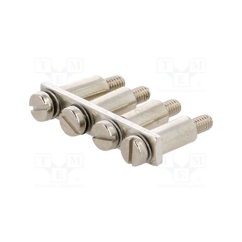 10 pcs : A42-0B13 - Screw bridge, ways: 4, ZG-G4,ZUG-G4