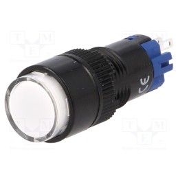 10 pcs : LAS2Y-11Z/W - Switch: push-button, Pos: 2, SPDT, 0.5A/250VAC, 1A/24VDC, ON-ON