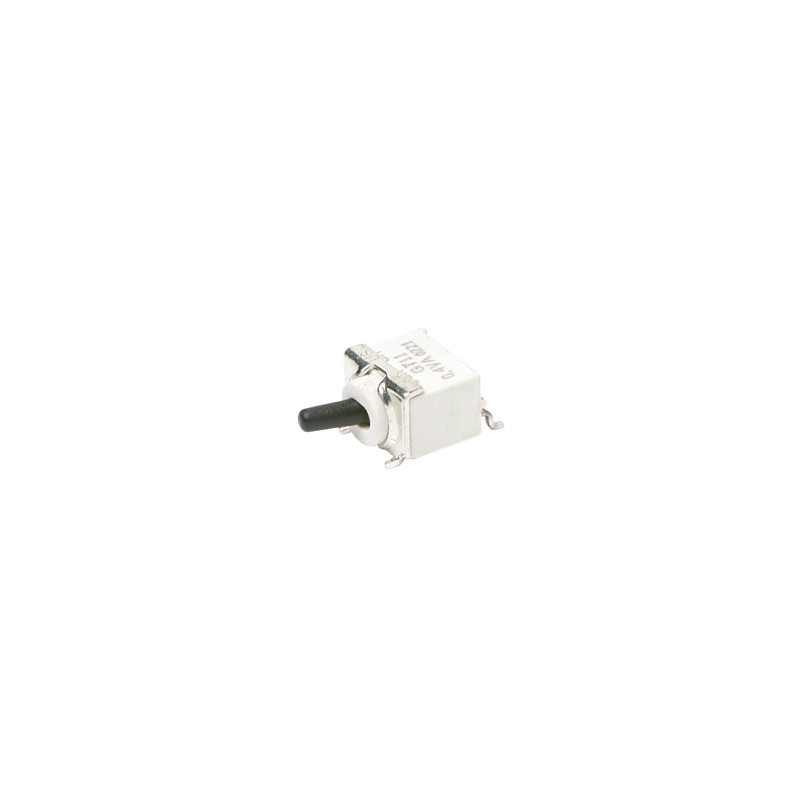 1 pcs - C & K Toggle Switch, Surface Mount Mount, Latching, SPDT, Solder Terminal, 20V ac/dc