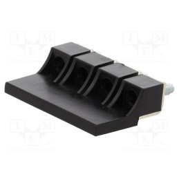 10 pcs : A42-5233 - Screw bridge, ways: 4, black, ZUG-4