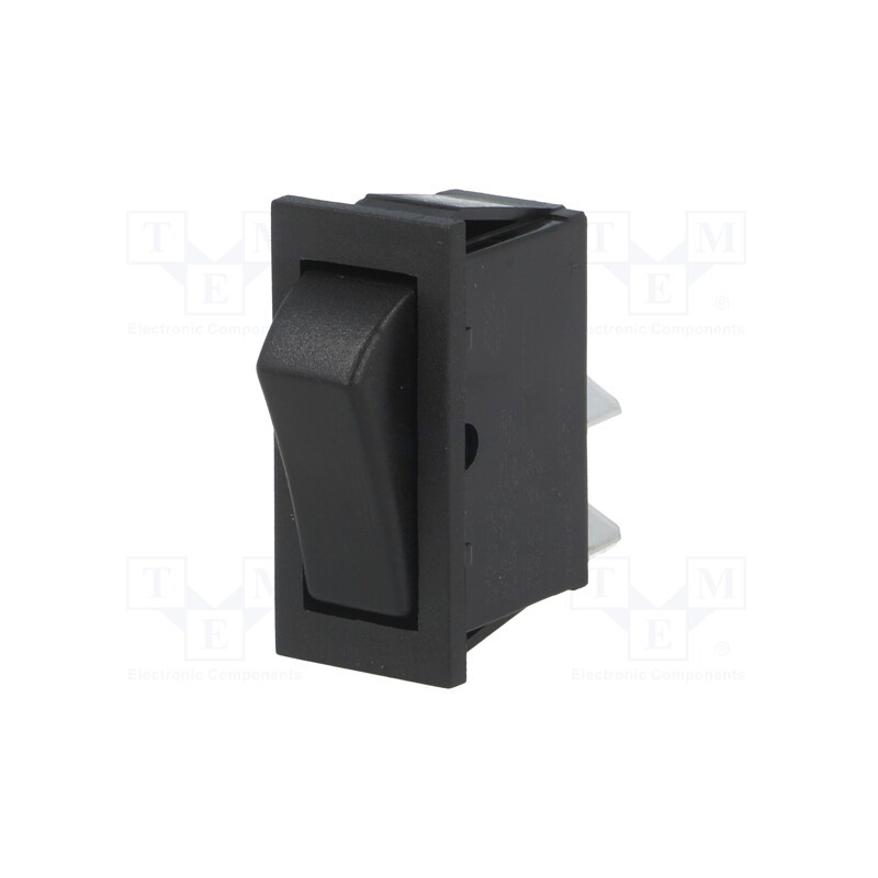 10 pcs : C1300AAMBB - ROCKER, SPST, Pos: 2, ON-OFF, 16A/250VAC, black, none, Body: black