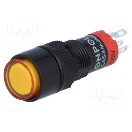10 pcs : LAS3Y-11Z/230/O - Switch: push-button, Pos: 2, SPDT, 0.5A/250VAC, 1A/24VDC, ON-ON