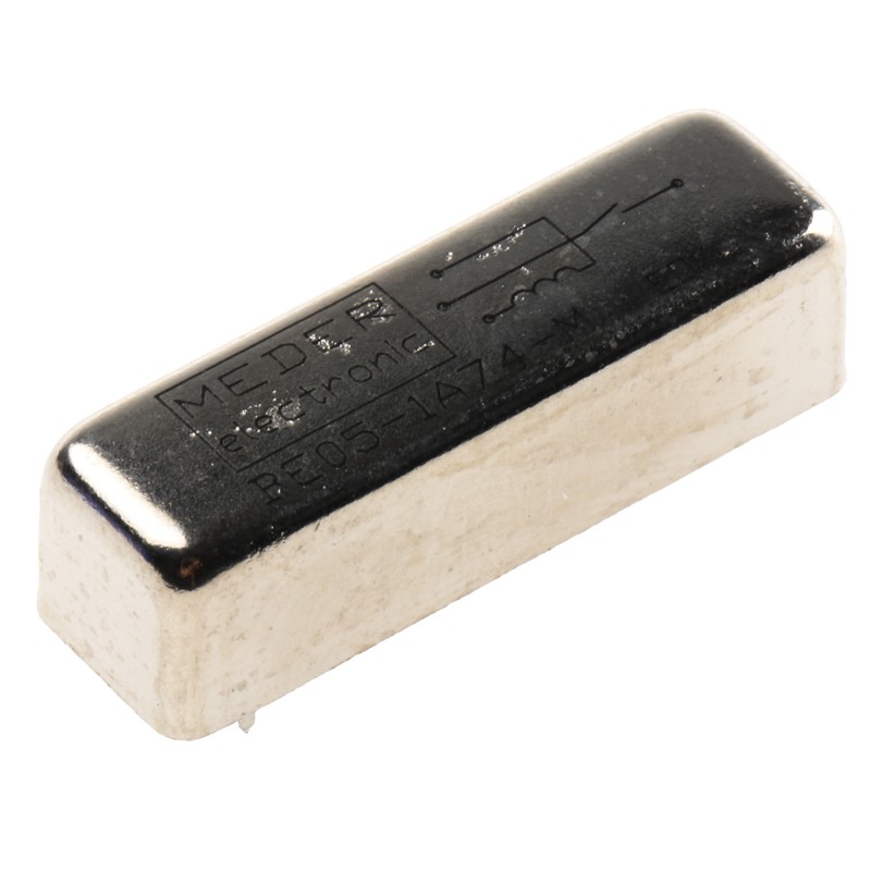 1 pcs - Meder PCB Mount Reed Relay, 5V dc Coil, SPST, 200V dc Max, 1 A Max, 345Ω