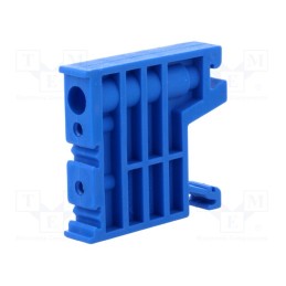 10 pcs : A44-2016 - Holder, blue, Width: 10mm, polyamide, TS35, -25÷120°C, UL94V-0