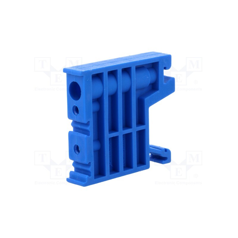 10 pcs : A44-2016 - Holder, blue, Width: 10mm, polyamide, TS35, -25÷120°C, UL94V-0