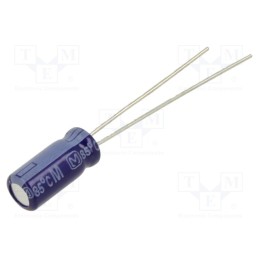 50 pcs : ECA1HM4R7 - Capacitor: electrolytic, THT, 4.7uF, 50VDC, Ø5x11mm, Pitch: 2mm
