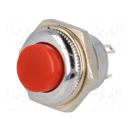 10 pcs : R13-502-MC-05-0R - Switch: push-button, Pos: 2, SPDT, 1.5A/250VAC, ON-(ON), Mat: metal