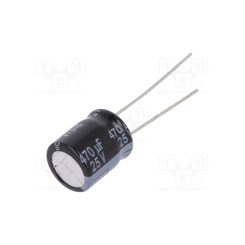 20 pcs : EEUFR1E471 - Capacitor: electrolytic, low ESR, THT, 470uF, 25VDC, Ø10x12.5mm