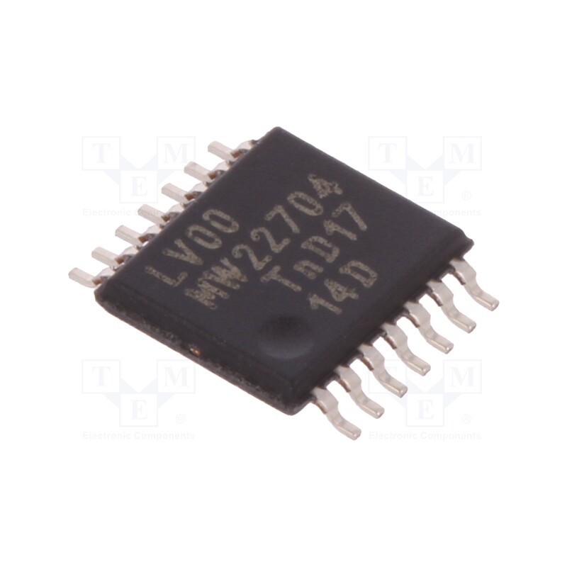 10 pcs : 74LV00PW,112 - IC: digital, NAND, Ch: 4, IN: 2, TTL, SMD, TSSOP14, 1÷5.5VDC, -40÷125°C