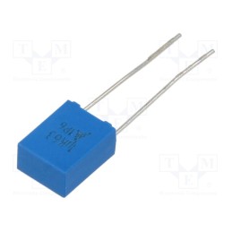 10 pcs : B32529C0105K289 - Capacitor: polyester, 1uF, 40VAC, 63VDC, 5mm, ±10%, 7.3x9.5x4.5mm
