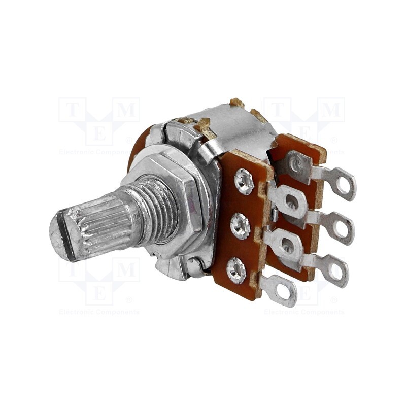 10 pcs : R16148-1B-1-B5K - Potentiometer: shaft, single turn, 5kΩ, 125mW, ±20%, on cable, 6mm