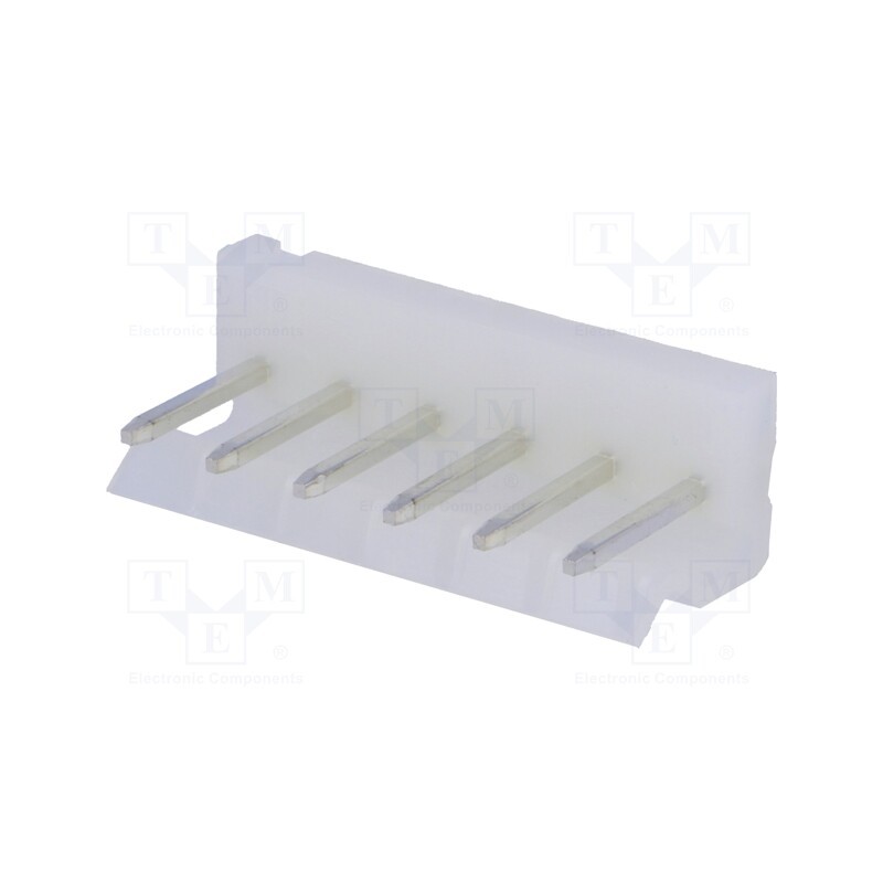 20 pcs : A5081WV-6P - Socket, wire-board, male, 5.08mm, PIN: 6, THT, 250V, 7A, tinned, 10mΩ