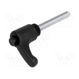 10 pcs : ERX.30 P-M6X40-C1 - Lever, adjustable, Thread len: 40mm, Lever length: 30mm, -30÷130°C