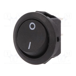 10 pcs : 1881.1103 - ROCKER, SPST, Pos: 2, ON-OFF, 12A/250VAC, black, IP40, none, 100mΩ