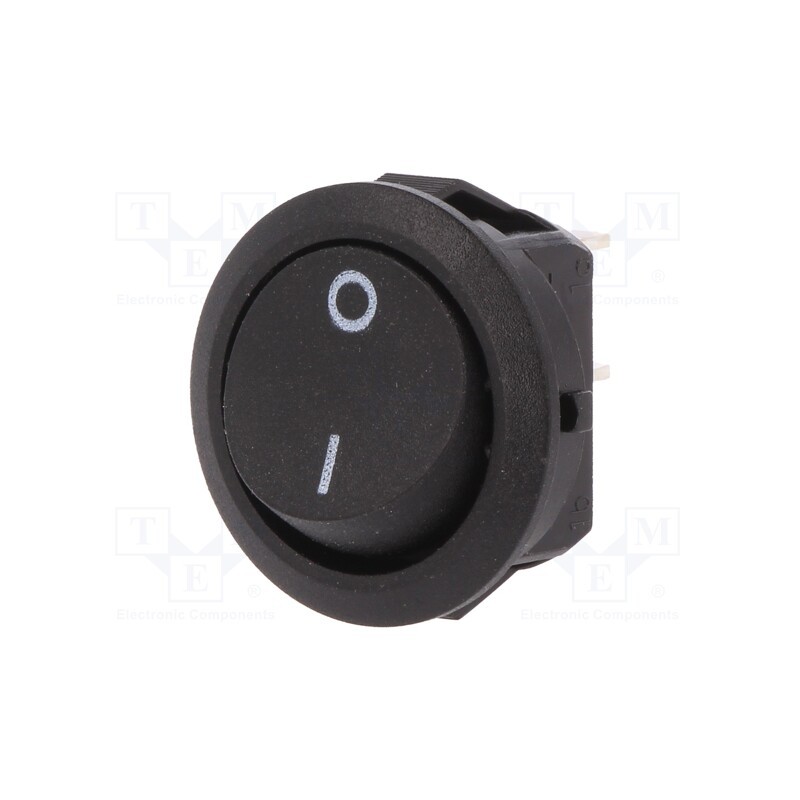 10 pcs : 1881.1103 - ROCKER, SPST, Pos: 2, ON-OFF, 12A/250VAC, black, IP40, none, 100mΩ