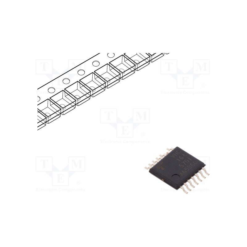 10 pcs : 74VHC164FT(BE) - IC: digital, 8bit,shift register,serial input,parallel out