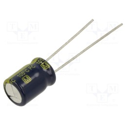 10 pcs : EEUFC0J471 - Capacitor: electrolytic, low ESR, THT, 470uF, 6.3VDC, Ø8x11.5mm