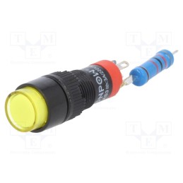 10 pcs : LAS3Y-11/230/Y - Switch: push-button, Pos: 2, SPDT, 0.5A/250VAC, 1A/24VDC, ON-(ON)