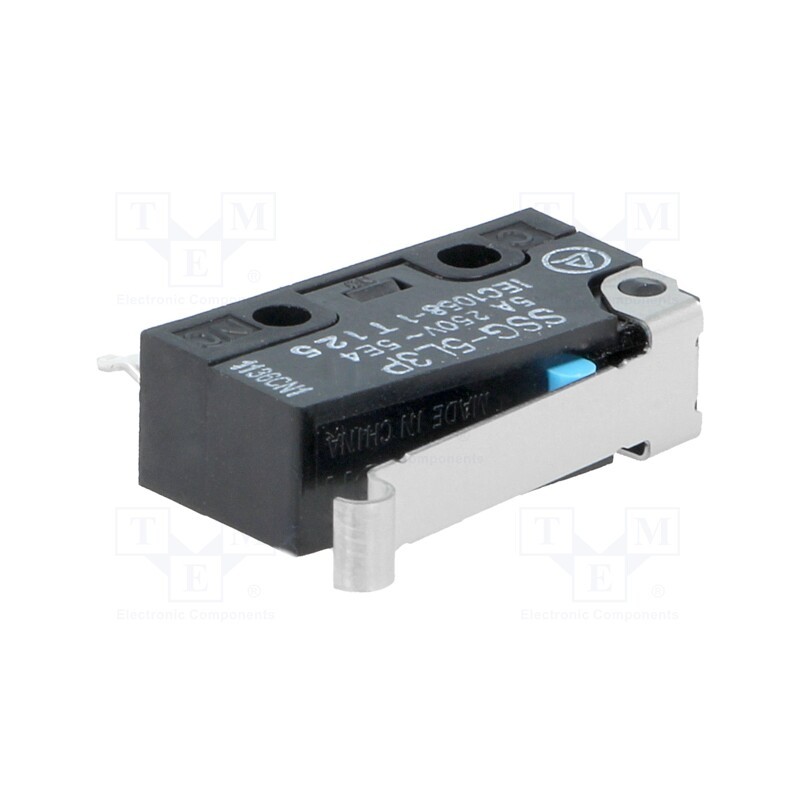 10 pcs : SSG-5L3P - Microswitch SNAP ACTION, 3A/250VAC, 4A/30VDC, SPDT, ON-(ON), IP40