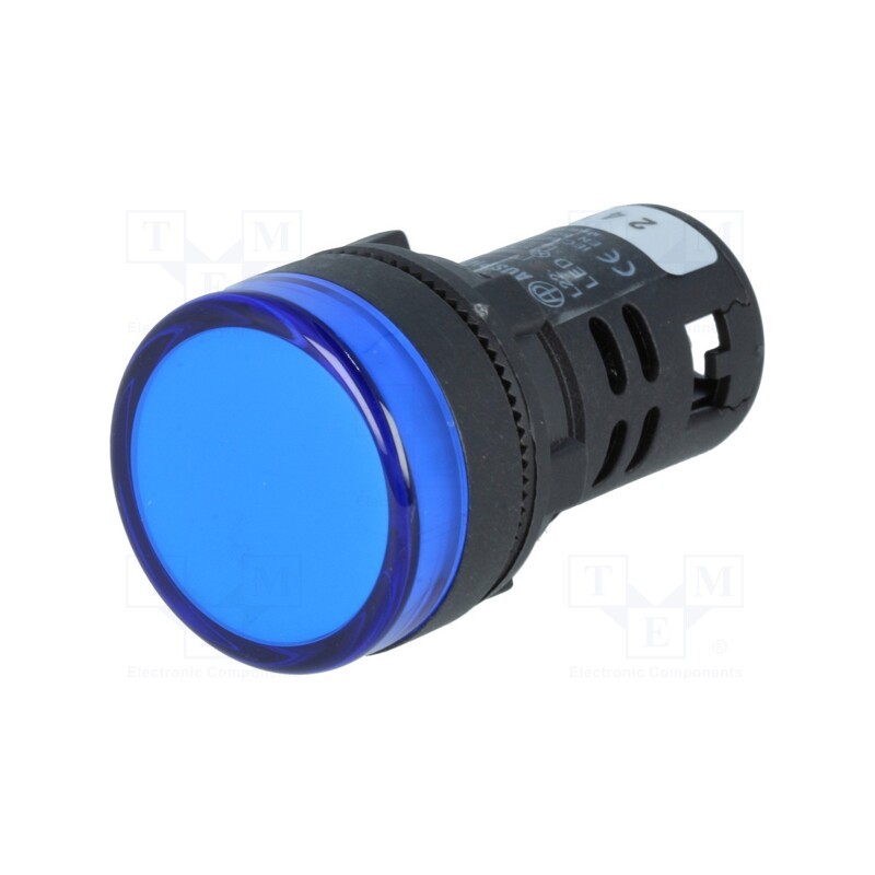 10 pcs : L22 24VDC BL - Control lamp, 22mm, L22, -20÷60°C, Illumin: LED, 24VDC, Ø22.5mm