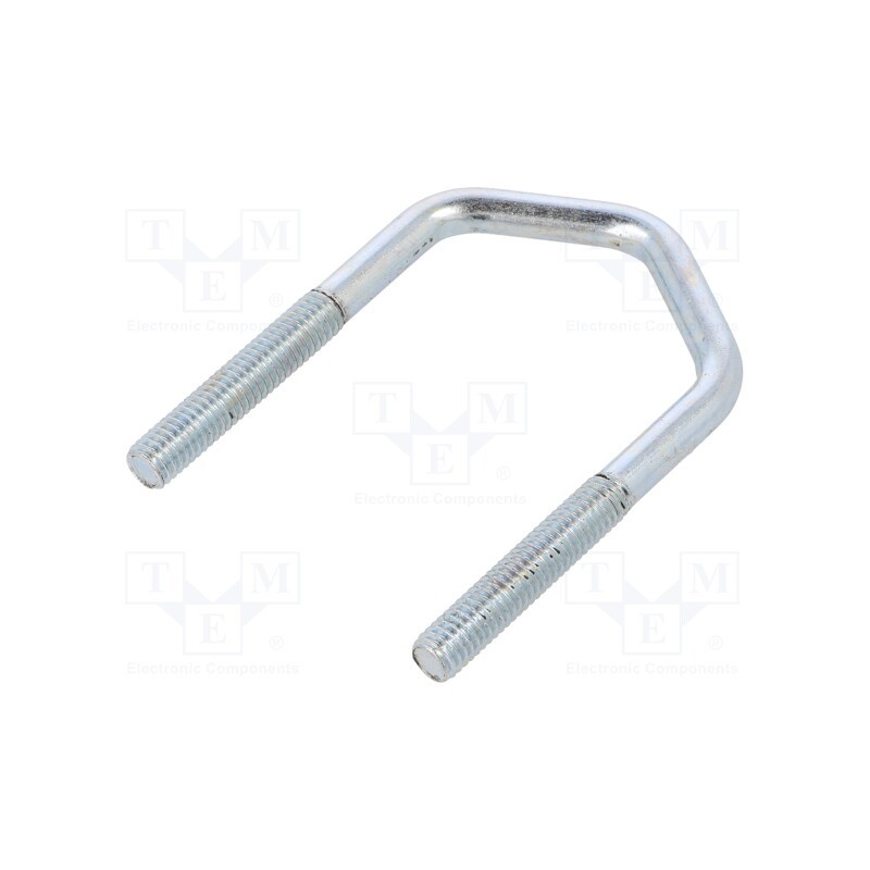 10 pcs : CBTD.6.35(1') - U-bolt, D, 1, steel, zinc, Thread len: 35mm, for antenna fixing