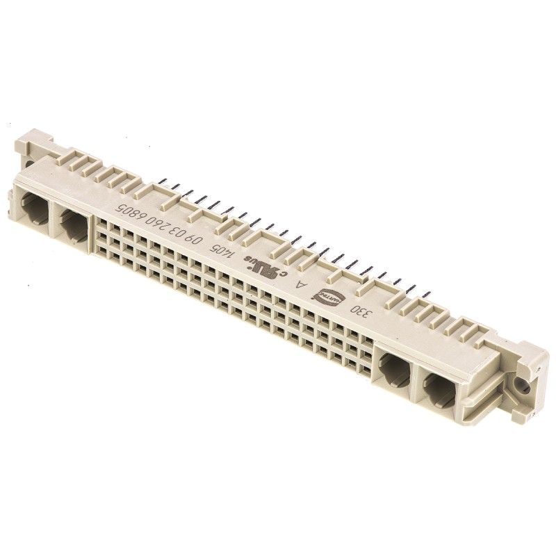 20 pcs - Harting 60 + 4 Way 2.54mm Pitch, Type M Class C2, 3 Row, Straight DIN 41612 Connector, Socket