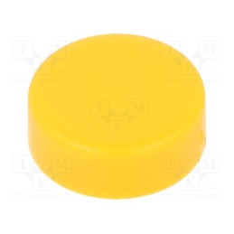 50 pcs : 862.8101 - Button, 8.5mm, round, yellow, 1241.16