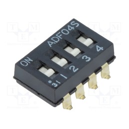 10 pcs : 1-1825059-7 - Switch: DIP-SWITCH, ON-OFF, 0.1A/24VDC, Pos: 2, -30÷85°C, SMT, ADF