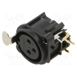 10 pcs : AC3FAH2-AU-PRE - PLASTIC PANEL MOUNT PCB 3 SKT