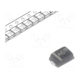 50 pcs : BAS16P2T5G - Diode: switching, SMD, 100V, 0.2A, 6ns, SOD923, Ufmax: 1.25V, 240mW