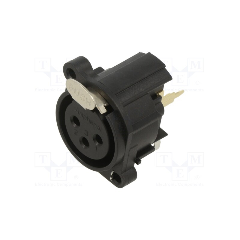 10 pcs : AC3FAV1-AU-PRE - PLASTIC PANEL MOUNT PCB 3 SKT