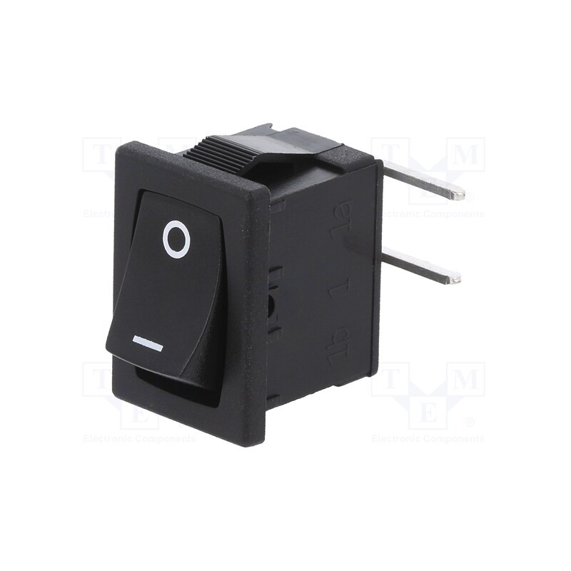 10 pcs : CWSA11AAN1H - ROCKER, SPST, Pos: 2, ON-OFF, 6A/250VAC, -10÷70°C, Leads: connectors