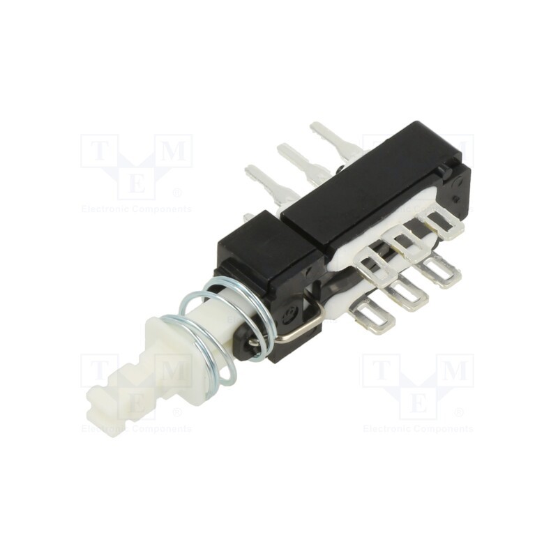 10 pcs : F2UEETB - Switch: push-button, Pos: 2, DPDT, 0.5A/125VAC, 0.5A/30VDC, ON-ON