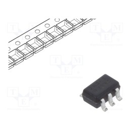 50 pcs : BCM847BS-7 - Transistor: NPN x2, bipolar, 45V, 0.1A, 200mW, SOT363