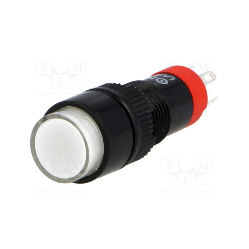 10 pcs : LAS3Y-11Z/24/W - Switch: push-button, Pos: 2, SPDT, 0.5A/250VAC, 1A/24VDC, ON-ON