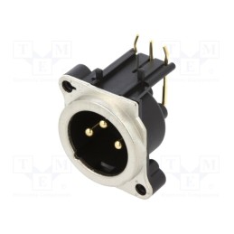 10 pcs : AC3MBH-AU-PRE - PLASTIC PANEL MOUNT PCB 3 PIN