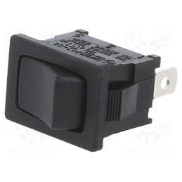 10 pcs : RF1-1F-DC-2-B - ROCKER, SP3T, Pos: 3, ON-OFF-ON, 10A/24VDC, black, none, Body: black
