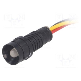 10 pcs : LRY-D5-230ACWK - Indicator: LED, recessed, red/yellow, 230VAC, Ø11mm, IP40, plastic