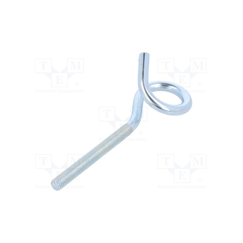 10 pcs : HOH.8120 - Hook, ring, steel, zinc, 120mm