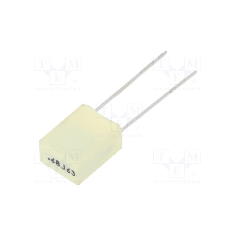 20 pcs : R82DC3680DQ60J - Capacitor: polyester, 680nF, 40VAC, 63VDC, 5mm, ±5%, 7.2x4.5x9.5mm