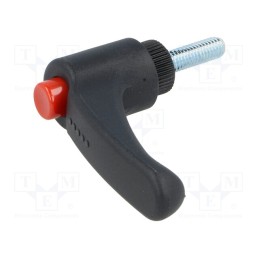 10 pcs : ERX.44 P-M5X16-C6 - Lever, adjustable, Thread len: 16mm, Lever length: 44mm, -30÷130°C